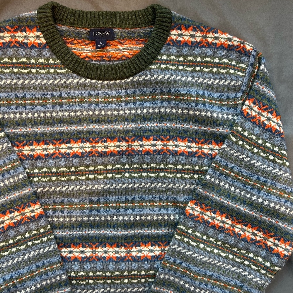 J. Crew Wool Striped Crewneck Sweater - Picture 5 of 9